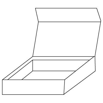 Caja de papel estilo libro