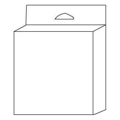 Caja con dos extremos plegables
