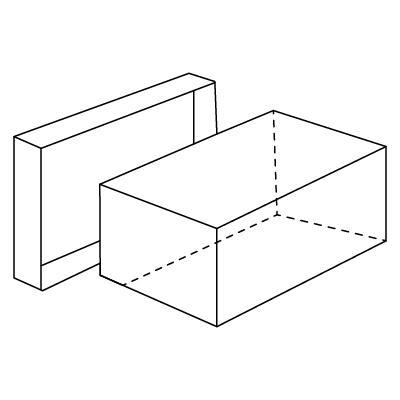 Caja de papel de dos piezas