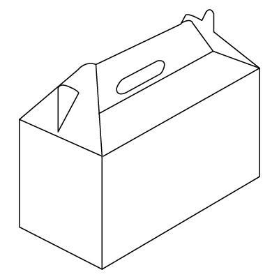 Caja bolsa de papel