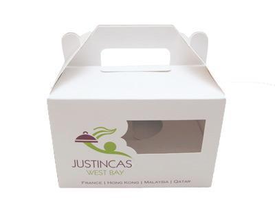 Caja de envasado de papel para pan