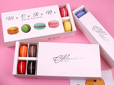Caja para envasar macarrones/chocolate/galletitas