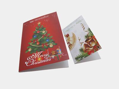 Tarjeta de saludos de papel impreso