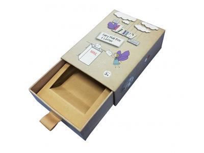 Caja rígida deslizante para envasar productos de papelería