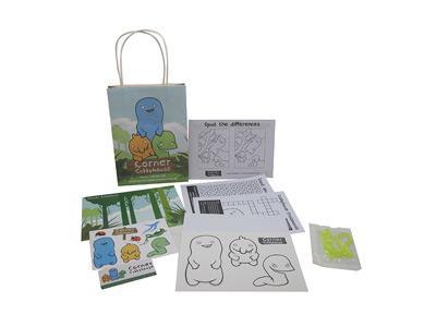 Bolsa de papel couché para envasar artículos de papelería