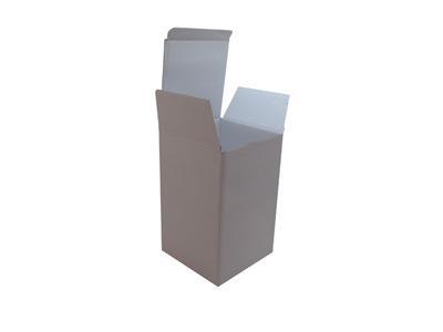 Caja con fondo cerrado y extremo superior plegable, cartón plegable personalizado