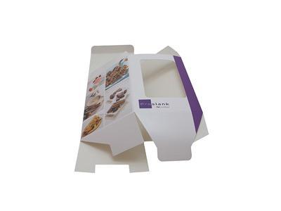 Caja con fondo cerrado y extremo superior plegable, cartón plegable personalizado