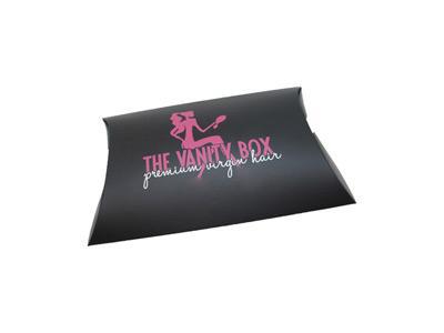 Caja tipo almohada para pelucas