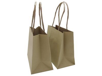 Bolsa de papel kraft marrón