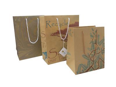Bolsa de papel verde