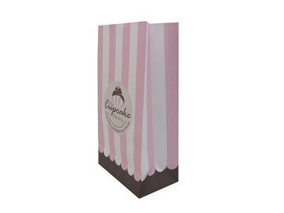 Bolsa de papel kraft para cupcakes, bolsa para viandas