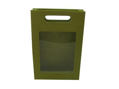Bolsa de papel con ventana con film claro