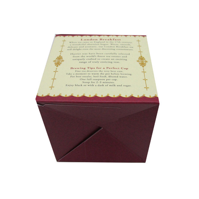 Caja de fondo automático y extremo superior plegable, cartón plegable personalizado