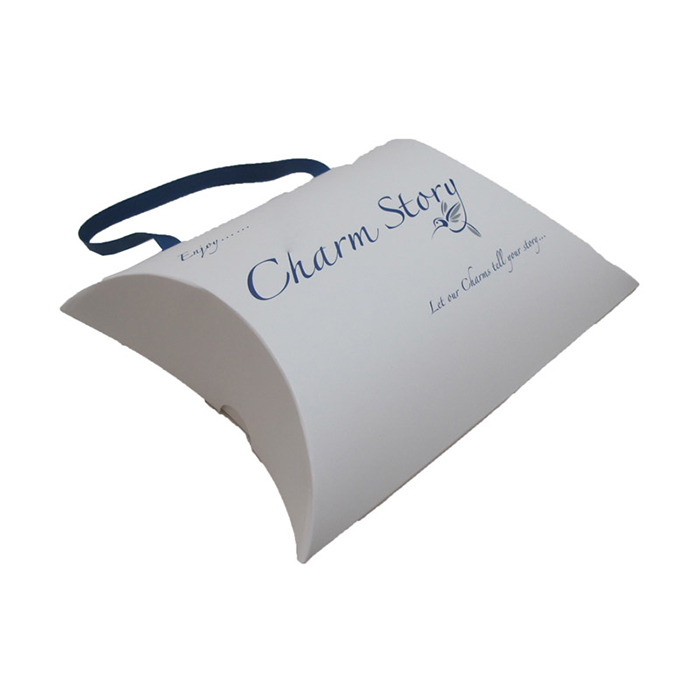 Caja tipo almohada, caja de cartón con impresión personalizada