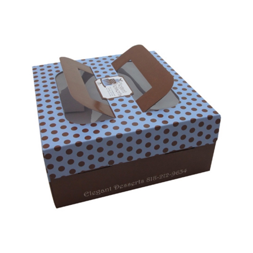 Caja para tortas con manija, caja bolsa