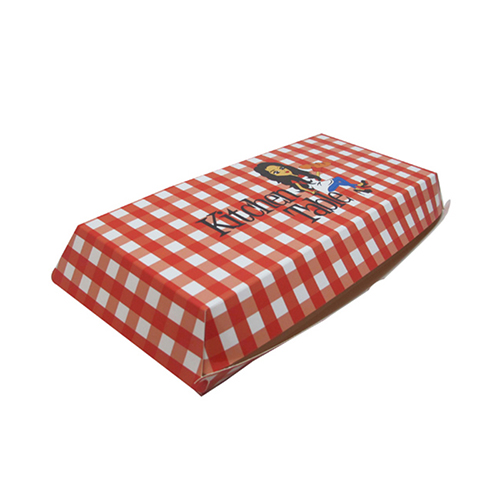 Caja para hamburguesas, caja de papel kraft personalizada