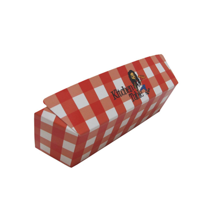 Caja para hamburguesas, caja de papel kraft personalizada