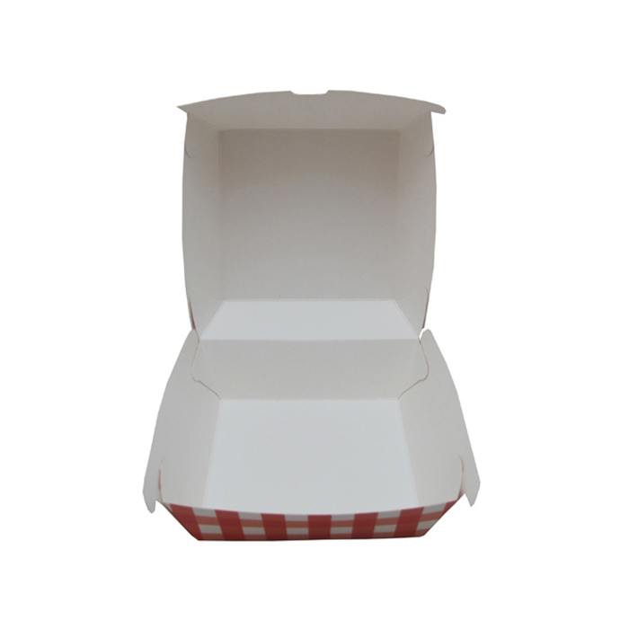 Caja para hamburguesas, caja de papel kraft personalizada
