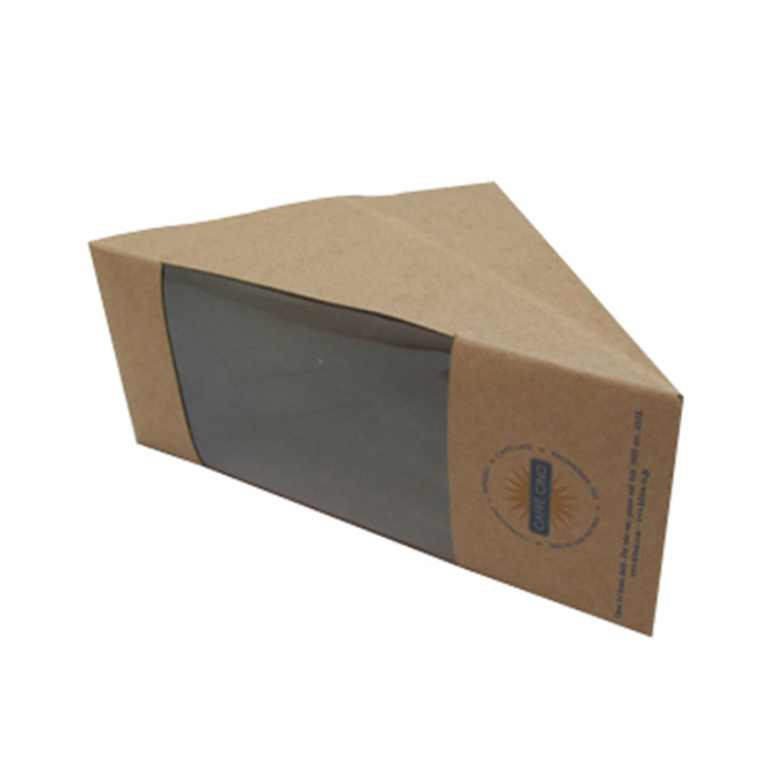 Caja para sándwiches, cajas de cartón para alimentos con ventana