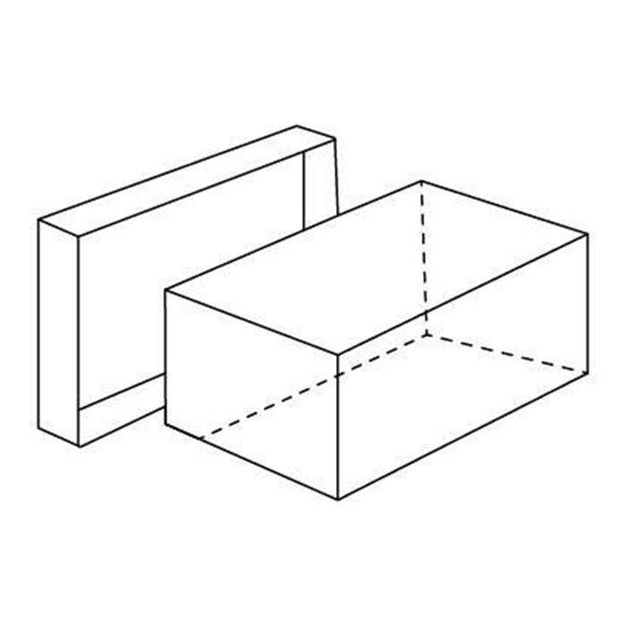 Caja para zapatos, dos piezas