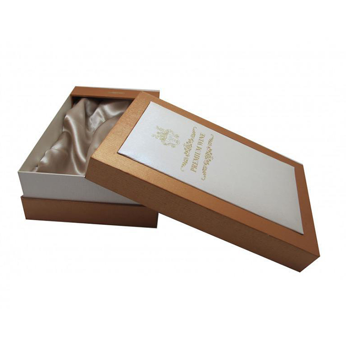 Caja de papel de dos piezas para vinos, caja de dos piezas