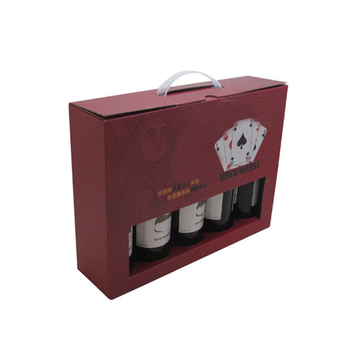 Caja de papel de dos piezas para vinos, caja de dos piezas