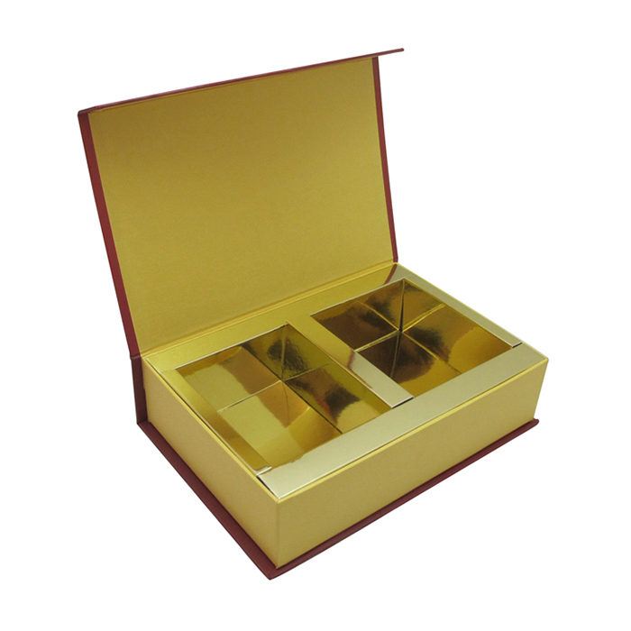 Caja rígida con bisagra, una pieza