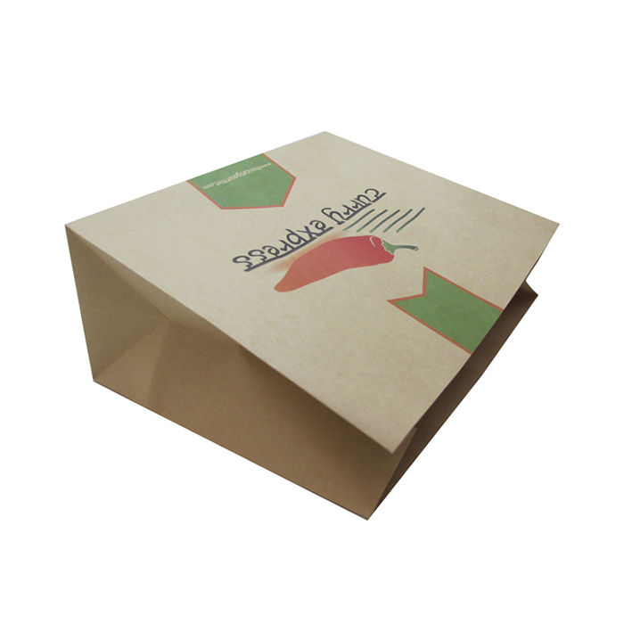Bolsa con fondo cerrado de papel kraft, envasado de alimentos